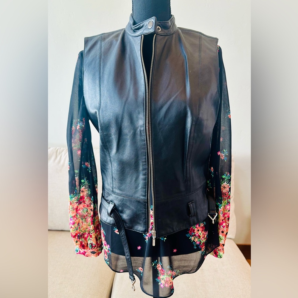CAbi Black 100% Genuine Leather Vest - Picture 6 of 14